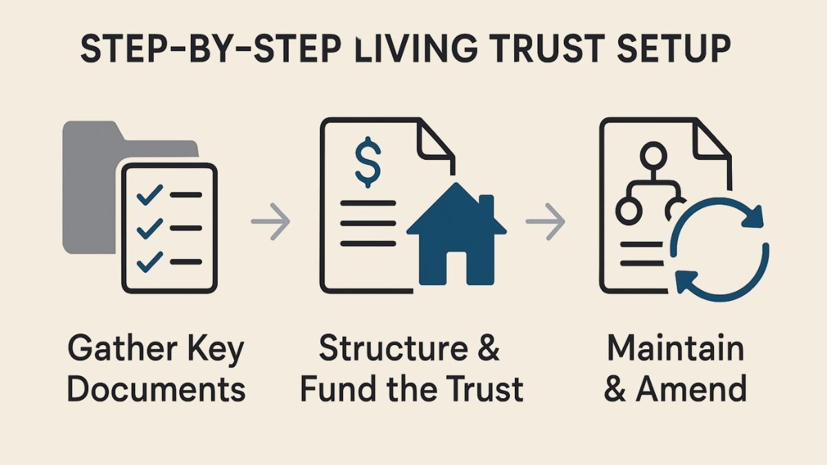 step by step living trust setup