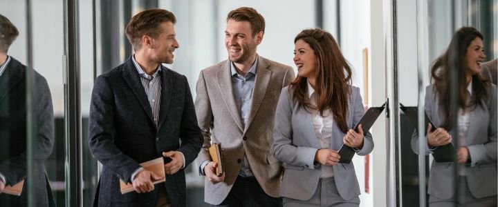 Business team in company